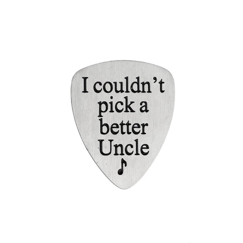YeeQin I Couldnâ€™t Pick A Better Uncle Musical Guitar Pick Jewelry Gift for Uncle - Image 1